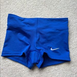 royal blue nike volleyball shorts size S